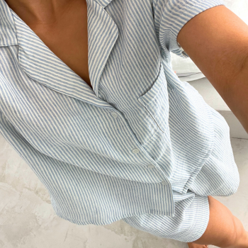 BRISA | Pyjama Shirt aus EasyMusselin