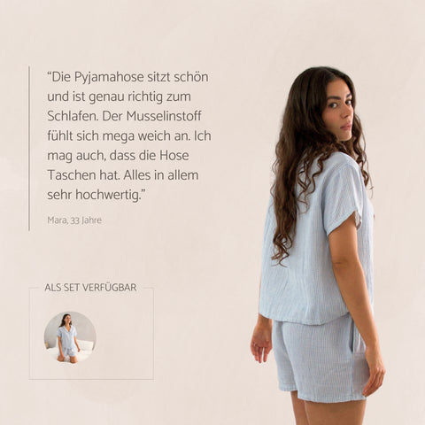 BRISA | Pyjama Shorts aus EasyMusselin