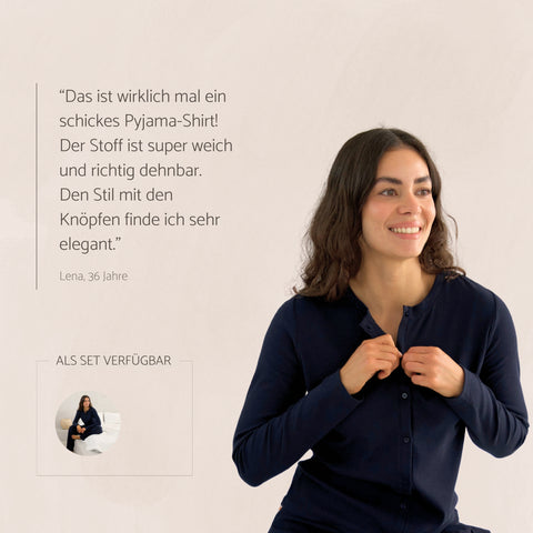 LUNA | Pyjama Cardigan aus ComfortRib
