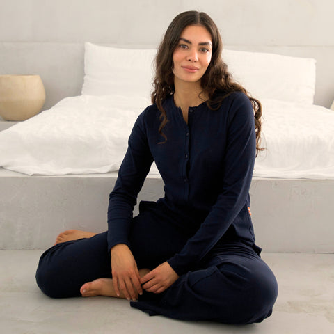 LUNA | Pyjama Cardigan aus ComfortRib