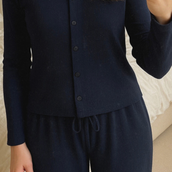 LUNA | Pyjama Cardigan aus ComfortRib