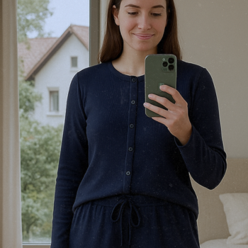 LUNA | Pyjama Cardigan aus ComfortRib