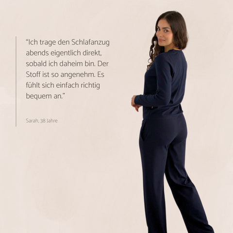 LUNA | Langes Pyjama Set aus ComfortRib