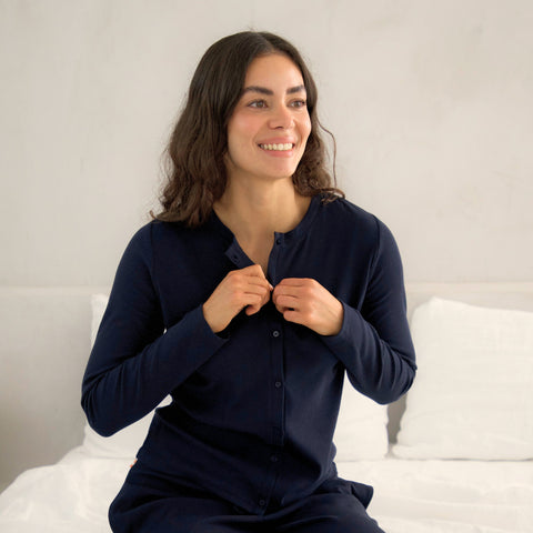 LUNA | Langes Pyjama Set aus ComfortRib