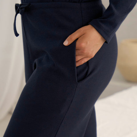 LUNA | Langes Pyjama Set aus ComfortRib