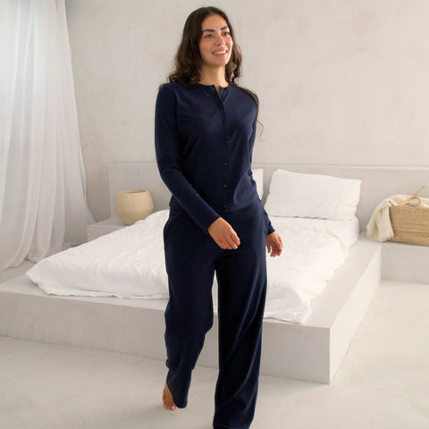 LUNA | Langes Pyjama Set aus ComfortRib