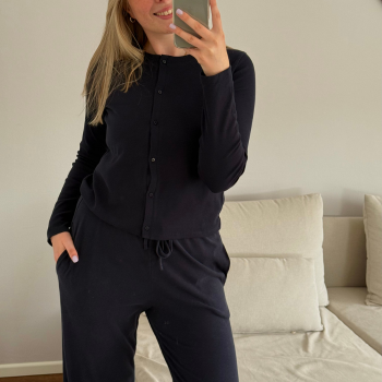 LUNA | Langes Pyjama Set aus ComfortRib