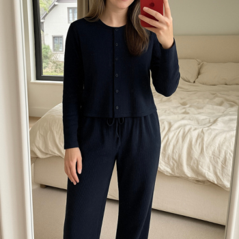 LUNA | Langes Pyjama Set aus ComfortRib