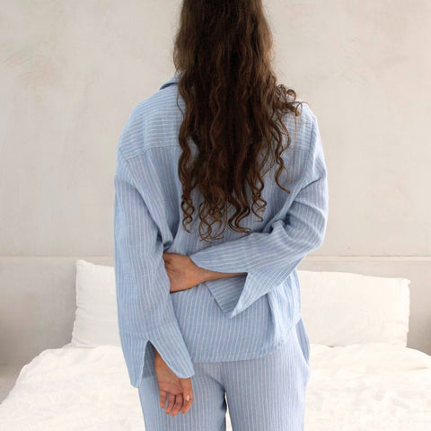 RIA | Pyjama Bluse aus EasyMusselin