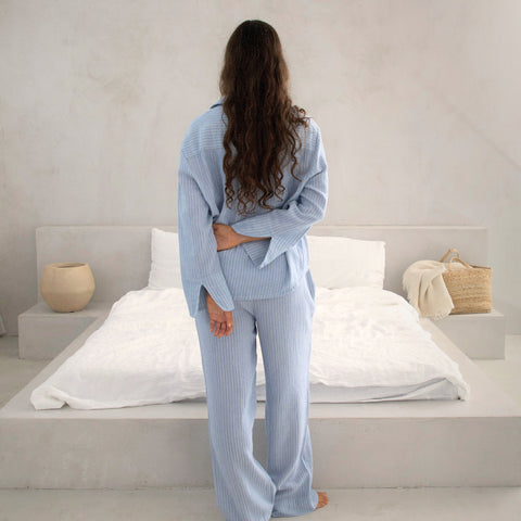 RIA | Pyjama Set aus Bluse und langer Hose