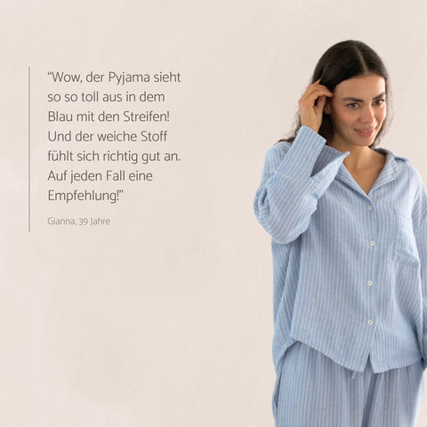 RIA | Pyjama Set aus Bluse und langer Hose