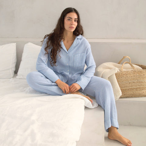 RIA | Pyjama Set aus Bluse und langer Hose