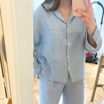 RIA | Pyjama Bluse aus EasyMusselin