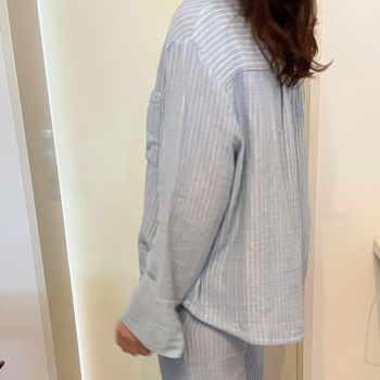 RIA | Pyjama Bluse aus EasyMusselin