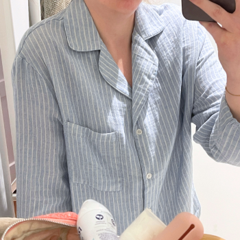 RIA | Pyjama Bluse aus EasyMusselin