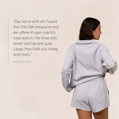 SIERRA | Lounge Set aus Polo Shirt und Shorts