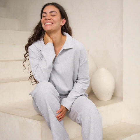 SIERRA | Polo Shirt aus LoungeWaffle