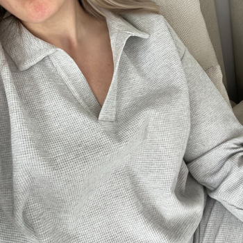 SIERRA | Polo Shirt aus LoungeWaffle