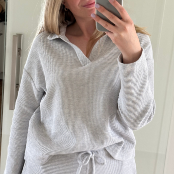 SIERRA | Polo Shirt aus LoungeWaffle