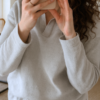 SIERRA | Polo Shirt aus LoungeWaffle