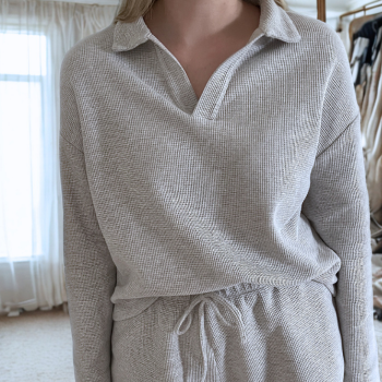 SIERRA | Polo Shirt aus LoungeWaffle