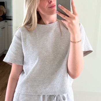 SIERRA | Boxy Shirt aus LoungeWaffle