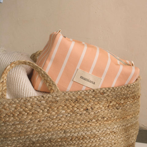 SOLEA | Großzügige Kosmetiktasche aus Baumwolle