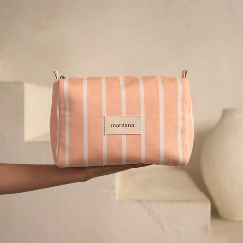 SOLEA | Großzügige Kosmetiktasche aus Baumwolle