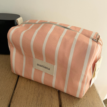 SOLEA | Großzügige Kosmetiktasche aus Baumwolle