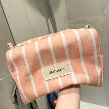 SOLEA | Großzügige Kosmetiktasche aus Baumwolle