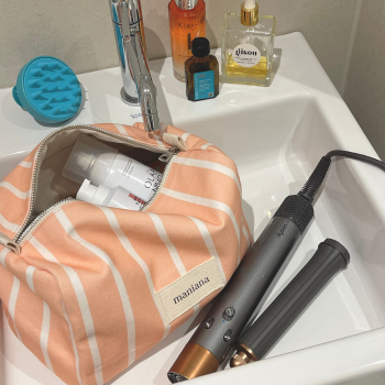 SOLEA | Großzügige Kosmetiktasche aus Baumwolle